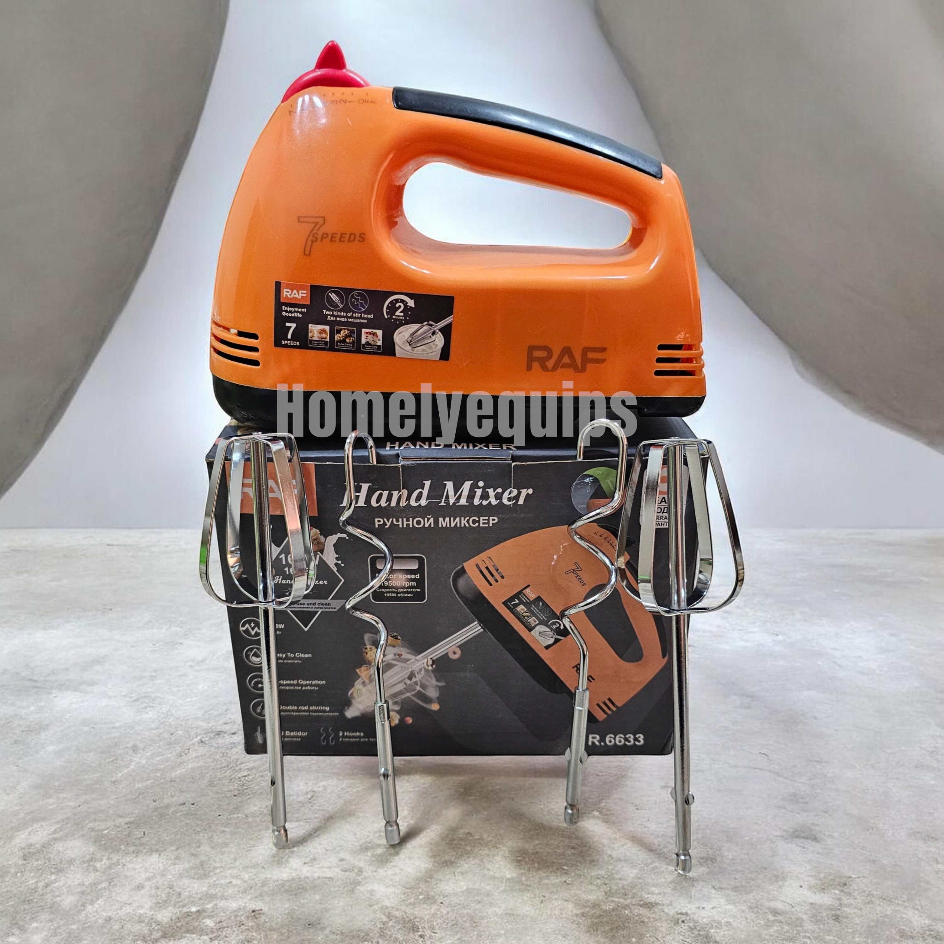 RAF Hand Mixer | 7 Speed | 160Watt  | Multi Color | 3 years Warranty
