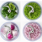 Manual Hand Push Chopper 4 Blades