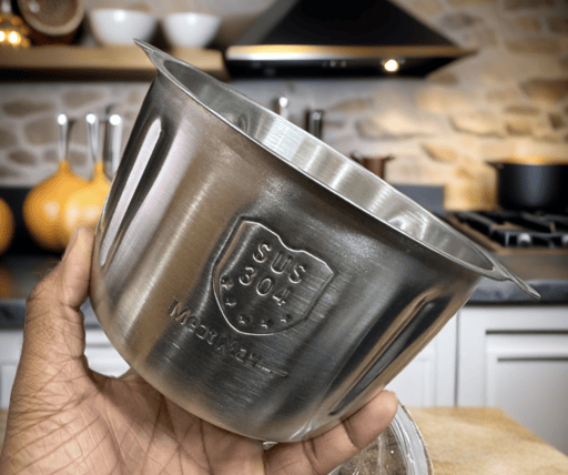 Stainless Steel push Chopper with 4 Blades & Sealed Cover