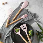 12 Pcs Silicone Cooking Spoon-Heat Resistant Non-Toxic BPA Free Spatula Set