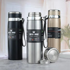 Insulated Water Bottle, 1 Litre Stainless Steel Water Bottle for 12 Hours Hot & Cold