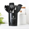 12 Pcs Silicone Cooking Spoon-Heat Resistant Non-Toxic BPA Free Spatula Set