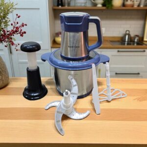 Silver Crest 2 in 1 Electric and Manual Stainless Steel Meat Chopper-3 Liter (German Brand 🇩🇪)