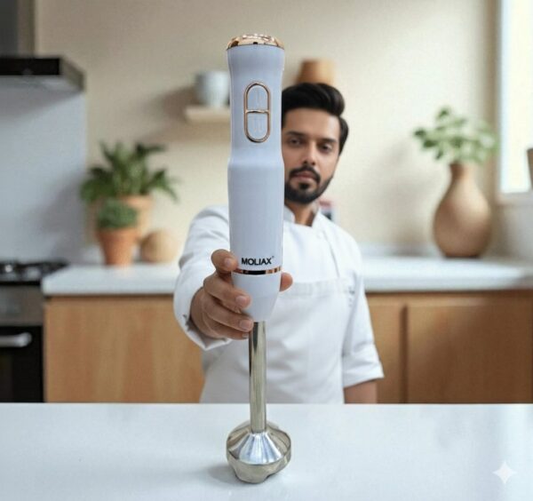 MOLIAX Heavy Duty Imported Hand Blender (4 Blades Stainless Steel)