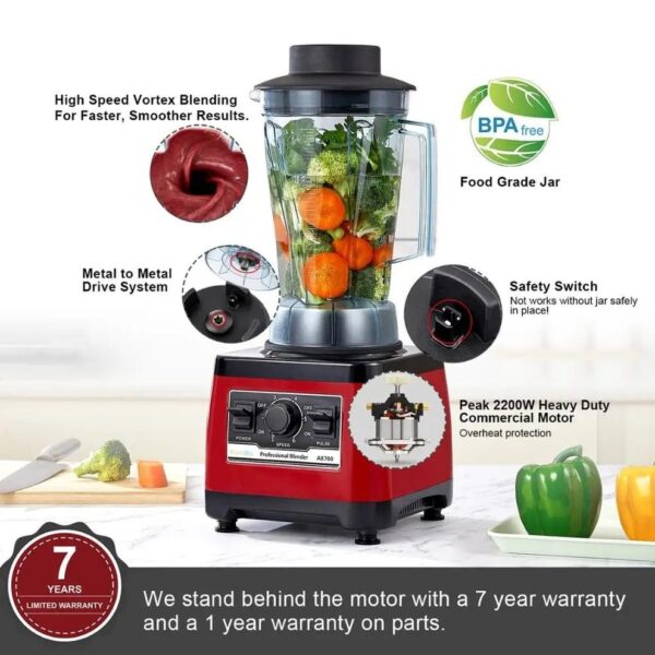 2 in 1 Silver Crest - Heavy Duty Blender - 3 Liter - Orignal