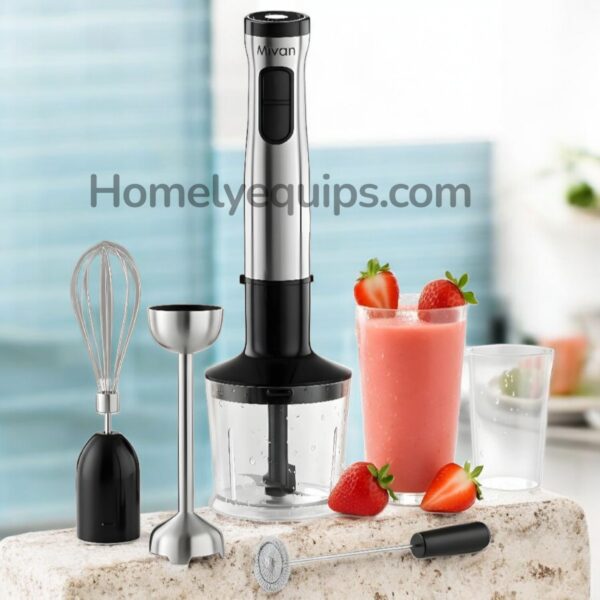 Mivan 4-in-1 Hand Blender & Meat Chopper Set | Free Coffee Beater | 2800 Watt (Design & Made in Germany 🇩🇪)