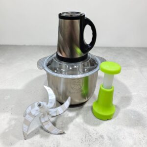 Imported 5 Liter - 2 in 1 Electric & Manual | 5 Blades Chopper 1000 Watt