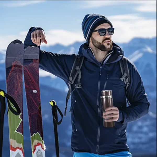 Insulated Water Bottle, 1 Litre Stainless Steel Water Bottle for 12 Hours Hot & Cold
