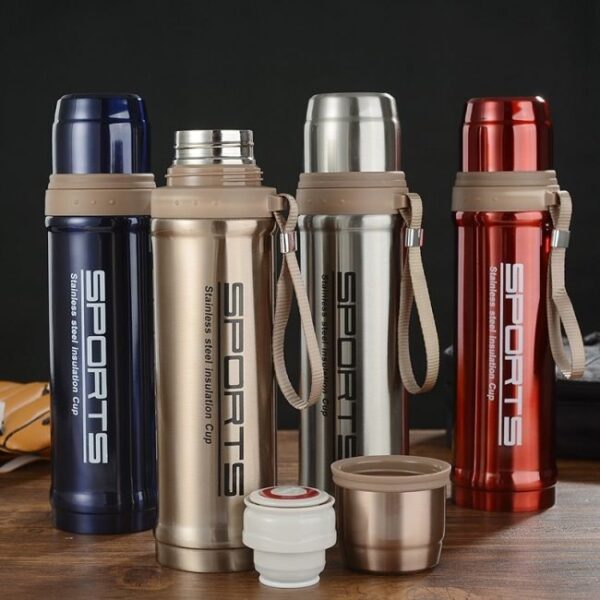 Leakproof Stainless Steel Sports Water Bottle – Hot & Cold Thermos Flask 750ml