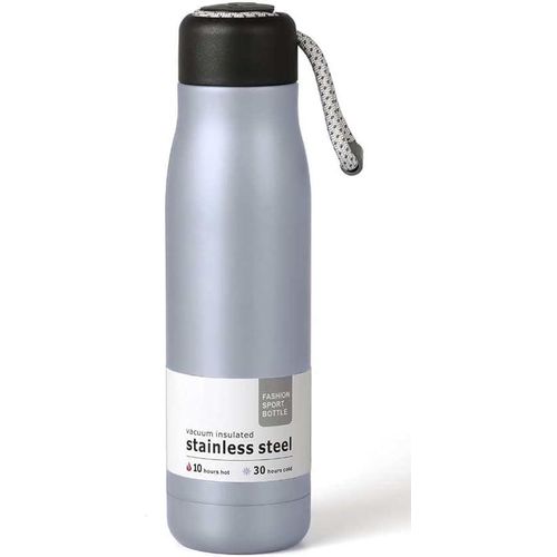 1 (1) Vacuum Insulated Water Bottle, 550ml, Double-Walled Stainless Steel