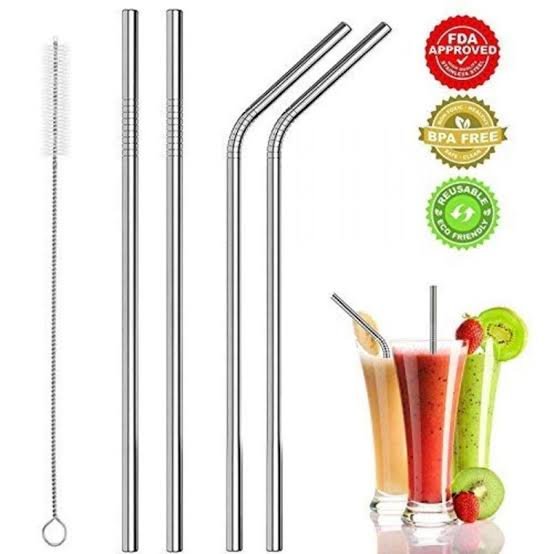 Falari Stainless Steel Straws - Reusable Drinking Straw